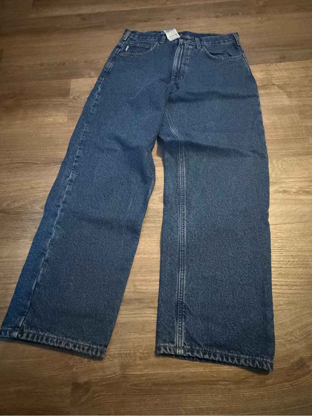 Carhartt Men's Relaxed Dark Blue Denim Jeans